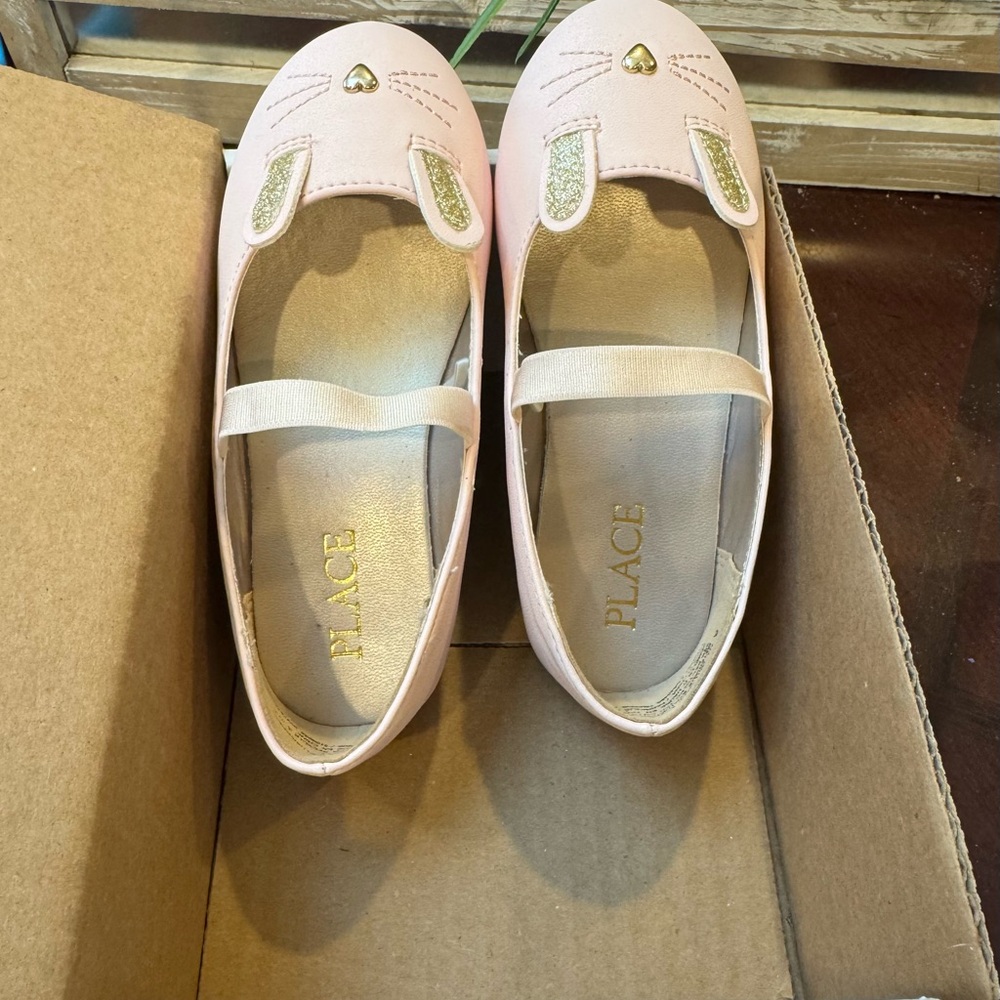 Brand New Children’s Place Pink Bunny Girls Dress Shoes